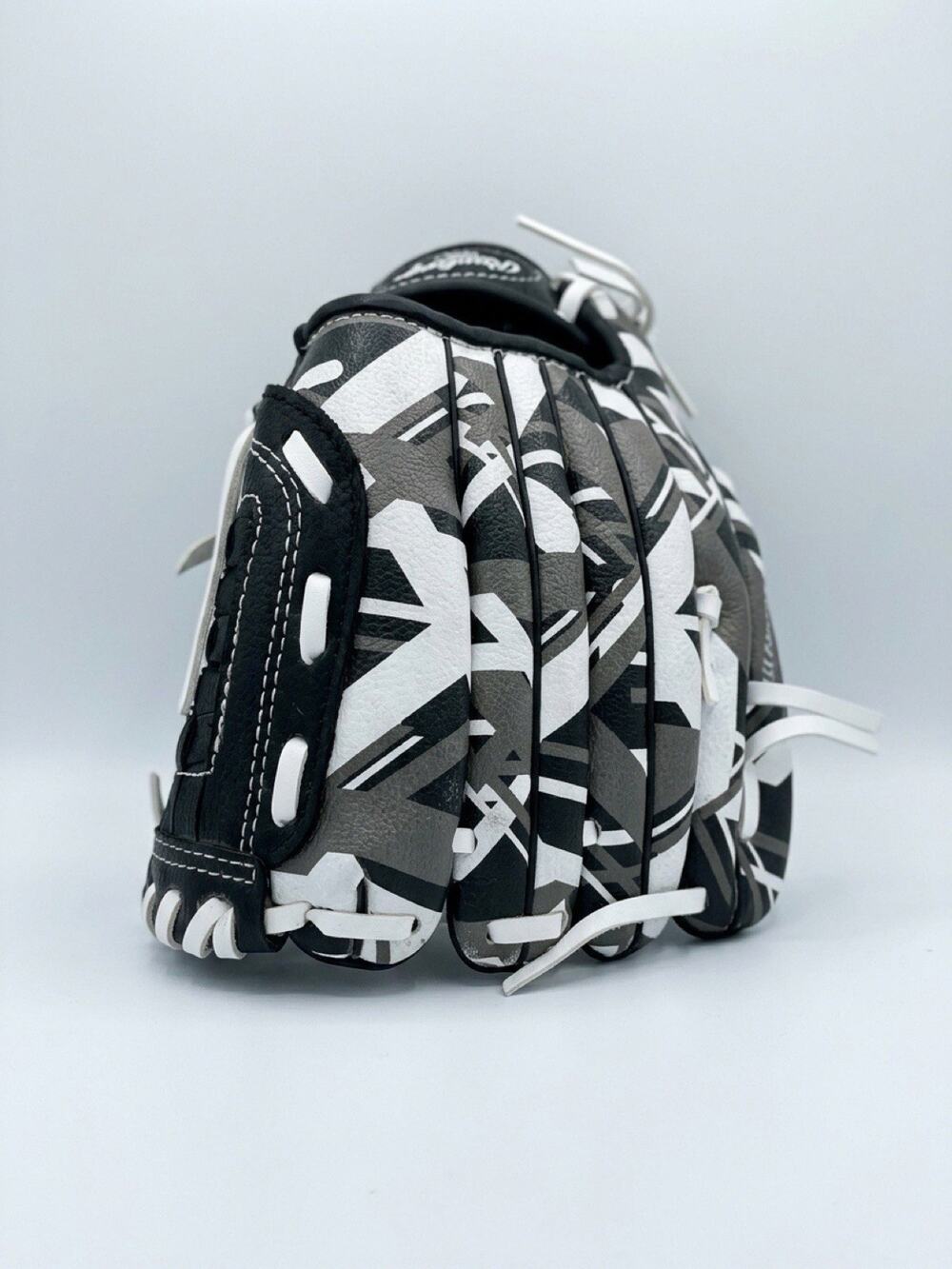 Rawlings REM91 9” Youth Baseball Glove Left Hand Throw Black White Camouflage